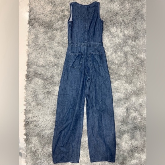 Universal Thread Women’s Sleeveless Denim Jumpsuit - Blue Size 4 NWT - Picture 4 of 5